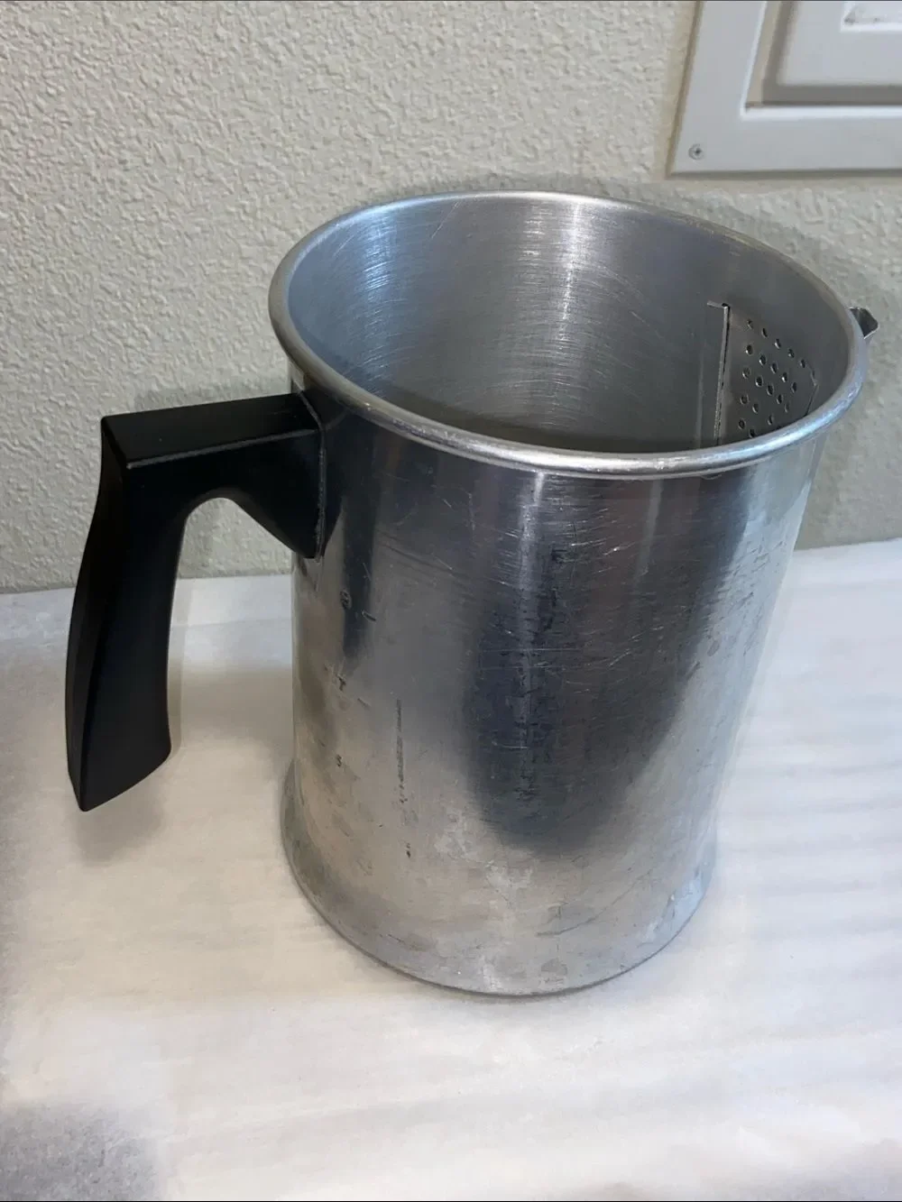 Mirro 9 Cup Stove Top Percolator Replacement Port Pot Aluminum Black Handle